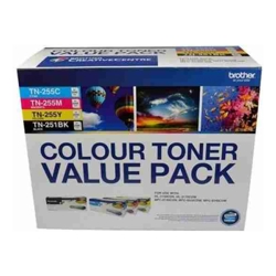 Brother TN-251BK &amp;amp;amp; TN-255 Colour Toner Value Pack V2(N8AE00003)