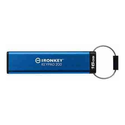 Kingston 16GB IronKey Keypad 200 FIPS 140-3 Lvl 3 (Pending) AES-256 Encrypted