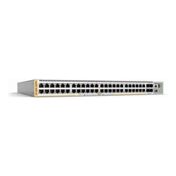 Allied Telesis 48-port PoE+ 10/100/1000T stackable L3 switch with 4 x SFP+ ports and 2 fixed power supplies AU Power Cord