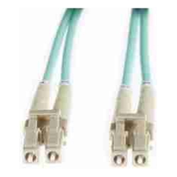 3m LC-LC OM4 Multimode Backwards compatible with OM3 Fibre Optic Duplex LSZH Patch Lead : 2mm Oversleeving | AQUA