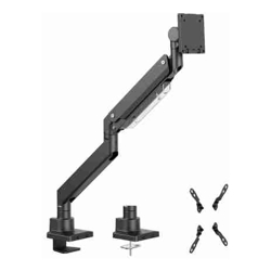 Brateck LDT80-C012 SUPER HEAVY-DUTY GAS SPRING MONITOR ARM For most 17&amp;amp;quot;~57&amp;amp;quot; Monitors Matte Black