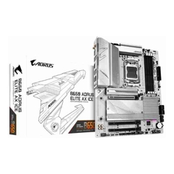 Gigabyte B650 AORUS ELITE AX ICE AMD B650 AM5 ATX Motherboard 4x DDR5~192GB3x PCIe x16 3x M.2 4x SATA 6 2x USB 3.2 1x USB-C 2x USB 2.0