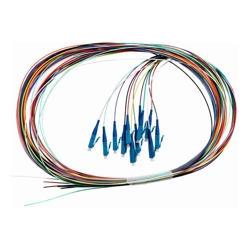 4Cabling 2m Fibre Pigtail LC OS1 / OS2 Singlemode | 12 Pack Rainbow