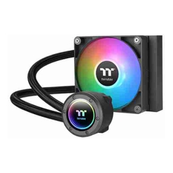 Thermaltake CL-W360-PL12SW-A TH120 V2 ARGB AIO Liquid CPU Cooler Size: 1x120mm Fan Socket: Intel LGA 1700/1200/1156/1155/1151/1150 AMD AM5/AM4/AM3+/AM3/AM2+/AM2 Black 2 Year Warranty