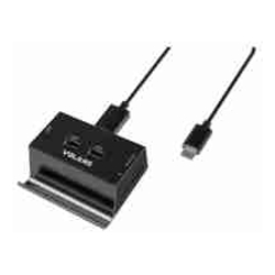 Volans VL-HB03R-C Aluminium USB-C to 3xUSB3.0 Hub + Multi Card Reader with Phone &amp;amp;amp; Tablet Stand 1 Year