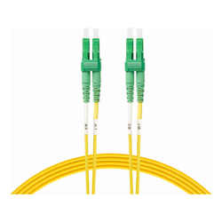 4Cabling 3m LC/APC-LC/APC OS1 / OS2 Singlemode Fibre Optic Duplex Patch Cable : Yellow