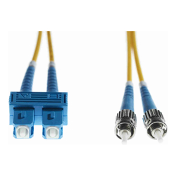 4Cabling 10m SC-ST OS1 / OS2 Singlemode Fibre Optic Cable: Yellow