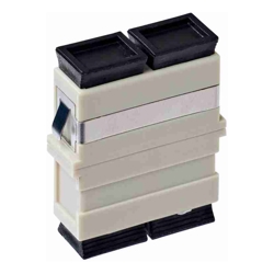 4Cabling SC OM1 Multimode Through Coupler Flangeless Duplex | Beige