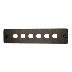 4Cabling 6 Port ST Simplex FOBOT Faceplate suitable for 015.004.0026 &amp;amp;amp; 015.004.0028