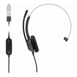 Cisco (HS-W-321-C-USBC) HEADSET 321 WIRED SINGLE ON-EAR CARBON BLACK USB-C