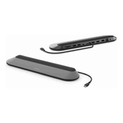 Belkin Connect USB-C 11-in-1 universal Docking Station Grey (INC014btSGY) Dual Display 10 Gbps 100W Power Delivery 2YR