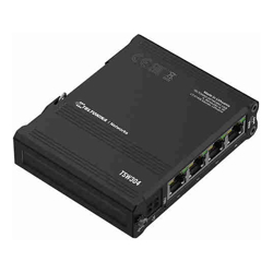 Teltonika | TSW304 | 4 Port Gigabit DIN Rail Unmanaged Switch ** Passive PoE over spare pairs **