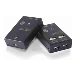 Serveredge USB 2.0 4-Port Rangeboost Ethernet 50meters  4-Port USB Extender over Cat5e/Cat6 Cable