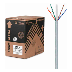 ALOGIC 305m 23AWG Grey PVC Solid CAT6 Network Cable U-UTP / 4 Pair
