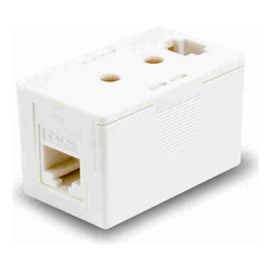 Serveredge 1 Way CAT5e Surface Mount Box with Keystone Jack White