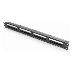 Serveredge 24 Port CAT5e Patch Panel 1RU UTP- Includes Cable Management Bar