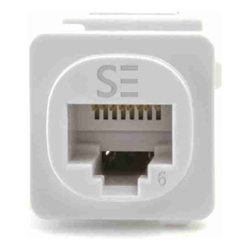 Serveredge  Cat6 UTP RJ45 Australian Style Jack White Pack of 10