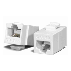 Serveredge Universal Cat6A UTP RJ45 Modular Keystone Coupler WHITE