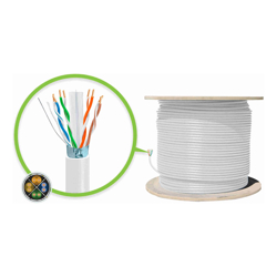 Serveredge CAT6A 305m Network Cable FUTP Solid LSZH 23AWG WHITE