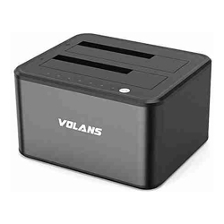 Volans VL-DS30S Dual Bay USB3.0 Aluminium Docking Station Drive Type: 2.5? and 3.5? SATA HDD 1 Year Warranty