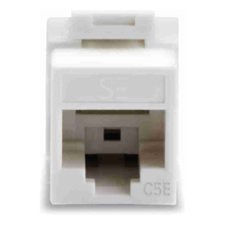 Serveredge Universal Cat5e UTP RJ45 Modular Keystone Jack White Pack of 10