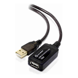 ALOGIC 10m USB 2.0 Active Extension Type A to Type A Cable- Male to Female