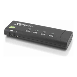 Serveredge 4-Port Slimline USB / VGA Desktop KVM Switch Includes Cables
