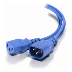 ALOGIC 5m IEC C13 to IEC C14 Computer Power Extension Cord Male to Female Blue
