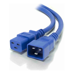 ALOGIC 3m IEC C19 to IEC C20 Power Extension Male to Female Cable BLUE