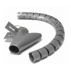 TT-IT Ty-It 10m Zip Cable Wrap with Clip Tool Organiser 20mm/Grey