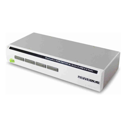 Serveredge 4-Port USB / DisplayPort Desktop KVM Switch With Audio &amp;amp;amp; USB Hub 2.0 Includes Cables