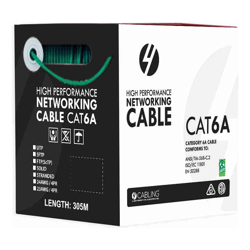 4Cabling 4C | CAT6A U/UTP 23AWGx4P PVC Jacket | Supplied on Plastic Reel | 305m Roll Green