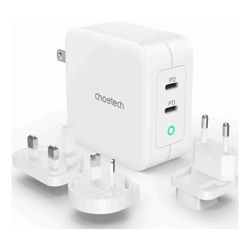 Choetech PD6008  GAN Dual Type-C 100w Travel Charger (US/EU/UK/AU)