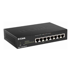 D-Link | DGS-1100-08PLV2 | 8 Port Gigabit Smart Managed PoE Switch with 4 PoE Ports (80W PoE budget)