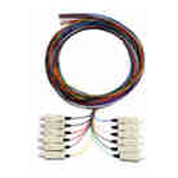 Serveredge ST Pigtail OM1-1M-6 Fibres (6 Colour)