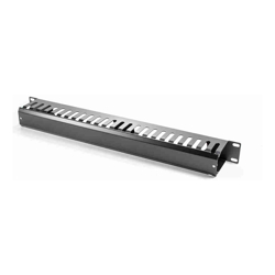 Serveredge 1RU Horizontal 24 SLOTS Cable Management Rail Metal Body Metal Fingers &amp;amp;amp; Metal Cover &amp;amp;amp; Rear Entry Holes