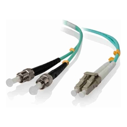 ALOGIC 1m LC-ST 40G/100G Multi Mode Duplex LSZH Fibre Cable 50/125 OM4