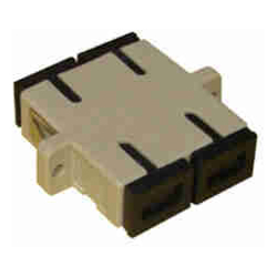 Serveredge SC Female to SC Female Multi mode Duplex OM1 Fibre Adapter BEIGE COLOR