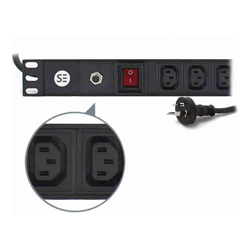 Serveredge Basic 8 Port IEC PDU (8) IEC C13 Output &amp;amp;amp; (1) 3 Pin Aus (M) Input 10A 240 V
