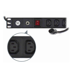 Serveredge Basic 8 Port IEC PDU (8) IEC C13 Output &amp;amp;amp; (1) IEC C14 Input 10A 240 V