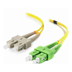 ALOGIC 15m SCA-SC Single Mode Duplex LSZH Fibre Cable 09/125 OS2
