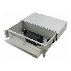 Serveredge 2RU Fibre Sliding Patch Panel With Splice Cassette  Splice Protector &amp;amp;amp; mounting Kit