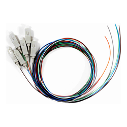 Serveredge SC Pigtail OM4-2M-6 Fibres (6 Colour) 
