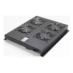 Serveredge 4 Way Fan Kit with Thermostat 1RU Top Panel (Roof) Mountable 
