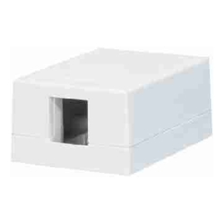 Serveredge 1 Way Universal Surface Mount Box White