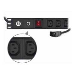 Serveredge Premium 8 Port IEC PDU (8) IEC C13 Output &amp;amp;amp; (1) IEC C20 Input 16 A 240 V