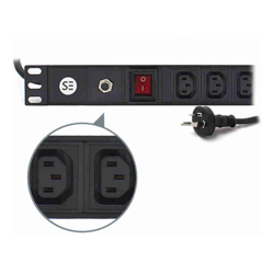 Serveredge Basic 8 Port IEC PDU (8) IEC C13 Output &amp;amp;amp; (1) Aus 3 Pin Plug Input 15A 240 V