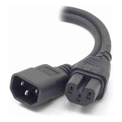 ALOGIC 1m IEC C14 to IEC C15 High Temperature Male to Female