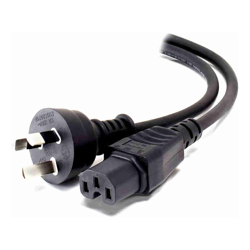 ALOGIC 3m Aus 3 Pin Mains Plug to IEC C15 High Temperature Male to Female
