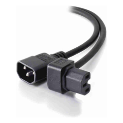 ALOGIC 2m IEC C14 to Down Angle  IEC C15 High Temperature Male to Female